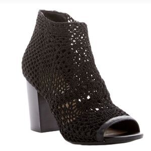 Jessica Simpson Black Rellia Crochet Bootie